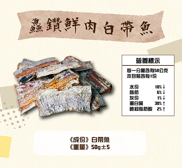 鱻鑽鮮肉白帶魚